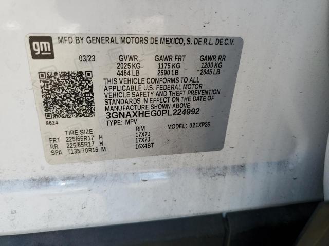 Photo 12 VIN: 3GNAXHEG0PL224992 - CHEVROLET EQUINOX LS 