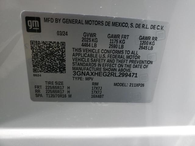 Photo 13 VIN: 3GNAXHEG2RL299471 - CHEVROLET EQUINOX LS 