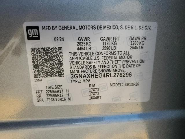 Photo 12 VIN: 3GNAXHEG4RL278296 - CHEVROLET EQUINOX LS 