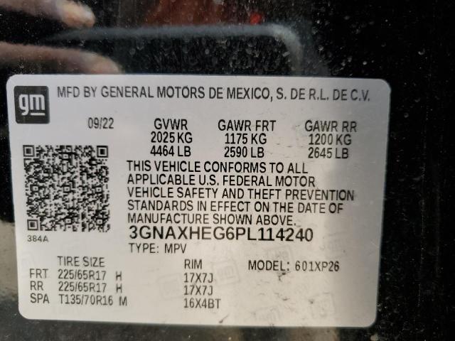 Photo 12 VIN: 3GNAXHEG6PL114240 - CHEVROLET EQUINOX LS 