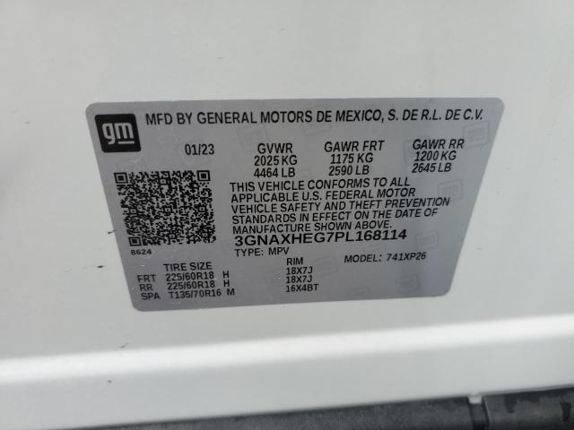 Photo 12 VIN: 3GNAXHEG7PL168114 - CHEVROLET EQUINOX LS 