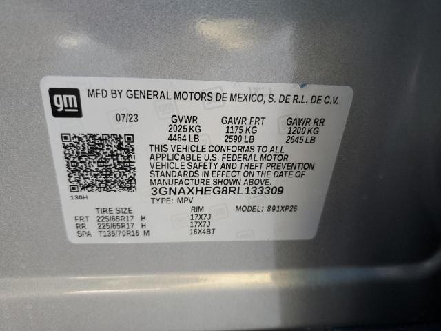 Photo 13 VIN: 3GNAXHEG8RL133309 - CHEVROLET EQUINOX LS 