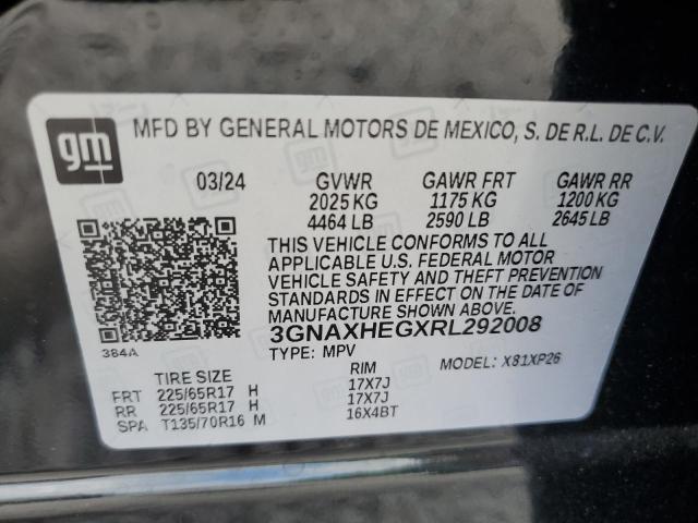 Photo 13 VIN: 3GNAXHEGXRL292008 - CHEVROLET EQUINOX LS 