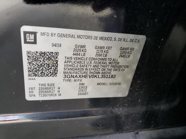 Photo 11 VIN: 3GNAXHEV0KL351183 - CHEVROLET EQUINOX 