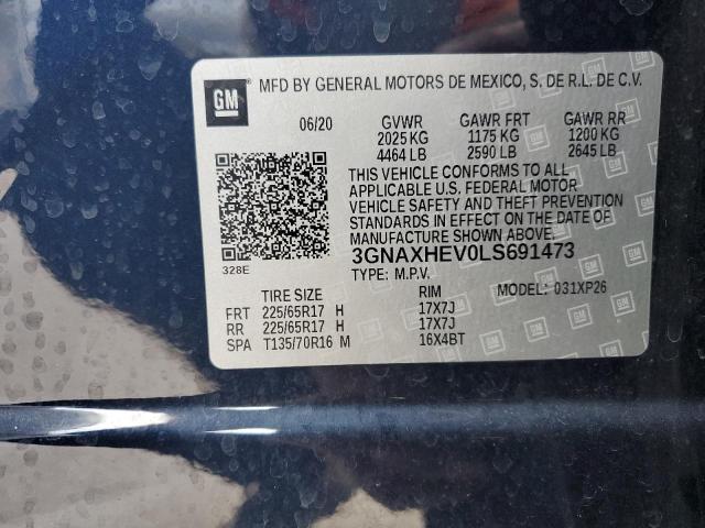 Photo 12 VIN: 3GNAXHEV0LS691473 - CHEVROLET EQUINOX LS 