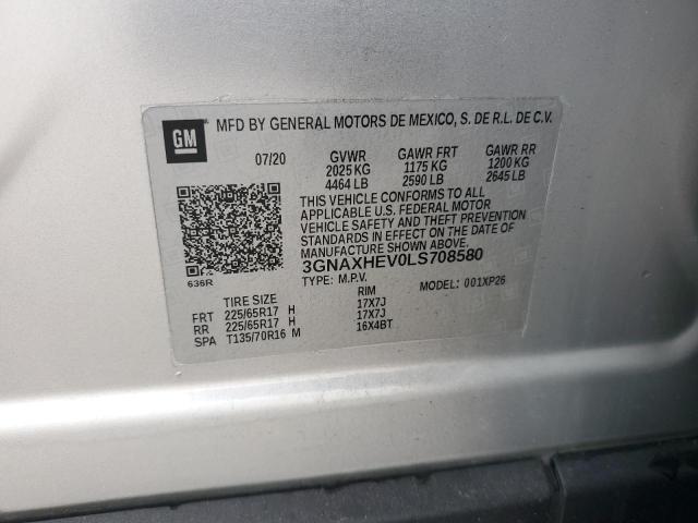 Photo 12 VIN: 3GNAXHEV0LS708580 - CHEVROLET EQUINOX LS 