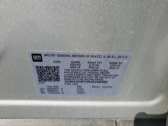 Photo 13 VIN: 3GNAXHEV0NS166562 - CHEVROLET EQUINOX LS 