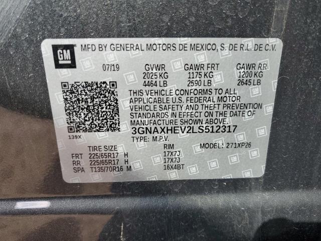 Photo 12 VIN: 3GNAXHEV2LS512317 - CHEVROLET EQUINOX LS 