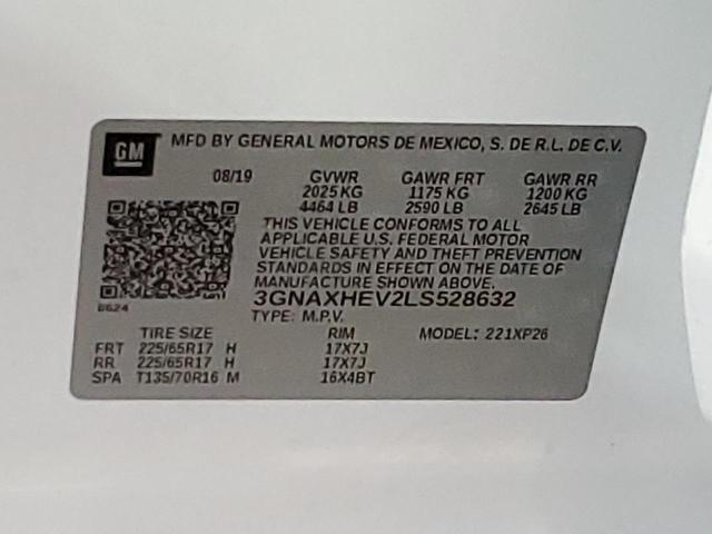 Photo 12 VIN: 3GNAXHEV2LS528632 - CHEVROLET EQUINOX 