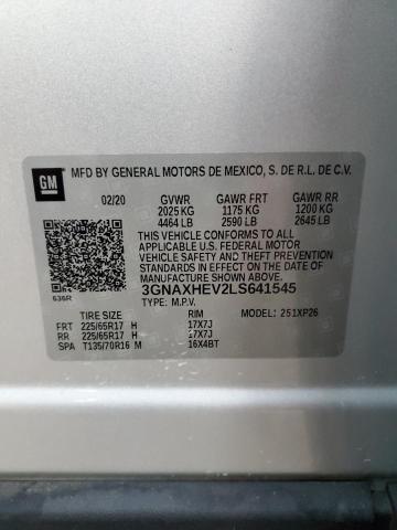 Photo 12 VIN: 3GNAXHEV2LS641545 - CHEVROLET EQUINOX LS 