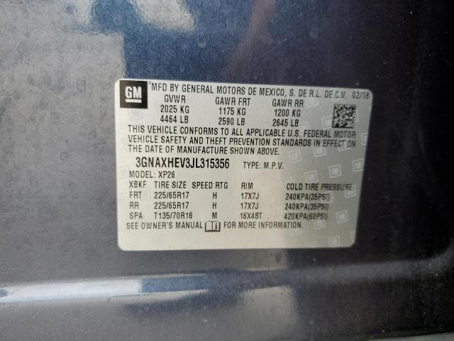 Photo 11 VIN: 3GNAXHEV3JL315356 - CHEVROLET EQUINOX 