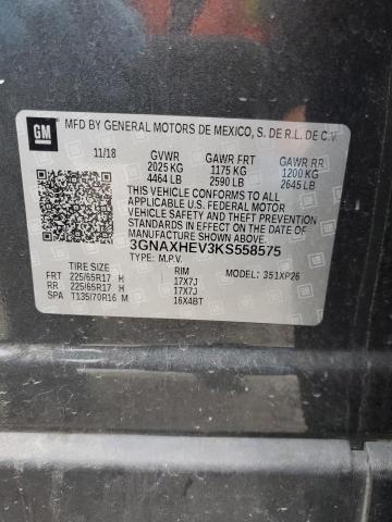 Photo 12 VIN: 3GNAXHEV3KS558575 - CHEVROLET EQUINOX LS 