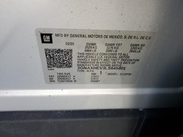 Photo 13 VIN: 3GNAXHEV3LS645801 - CHEVROLET EQUINOX LS 