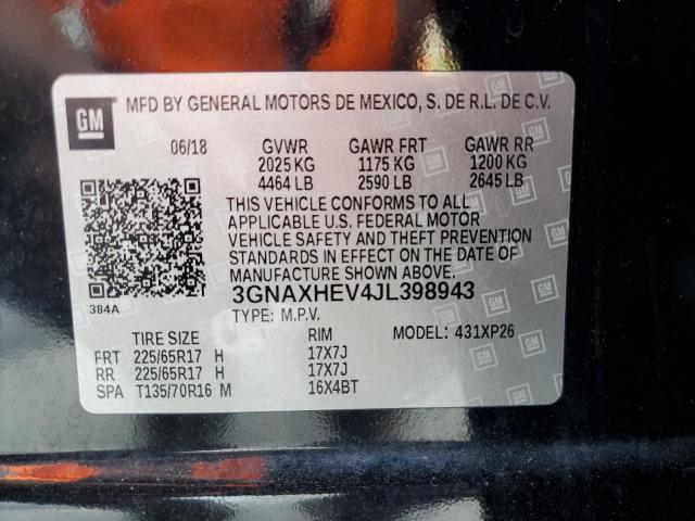 Photo 12 VIN: 3GNAXHEV4JL398943 - CHEVROLET EQUINOX LS 