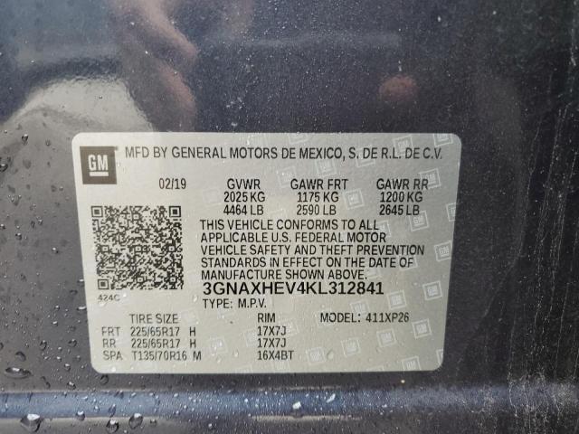 Photo 12 VIN: 3GNAXHEV4KL312841 - CHEVROLET EQUINOX LS 