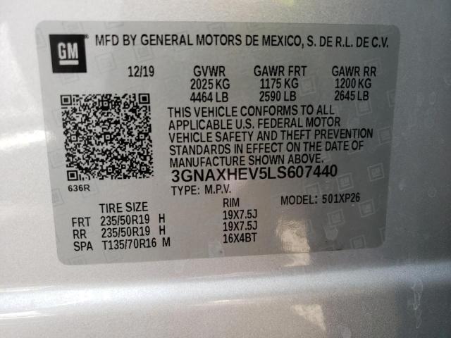 Photo 12 VIN: 3GNAXHEV5LS607440 - CHEVROLET EQUINOX LS 