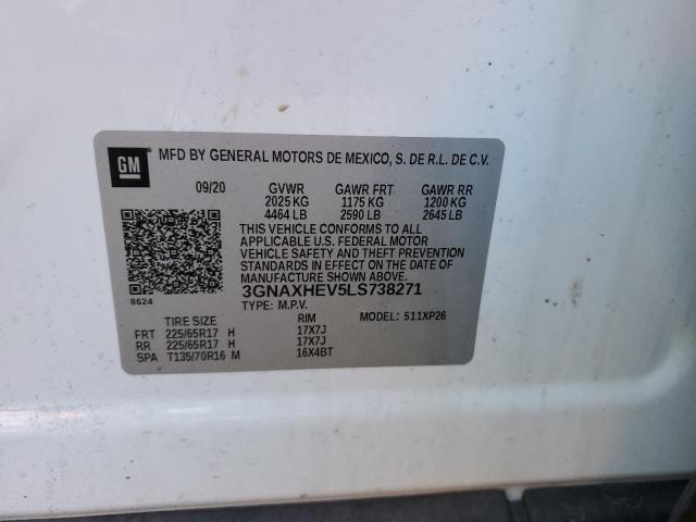 Photo 12 VIN: 3GNAXHEV5LS738271 - CHEVROLET EQUINOX LS 