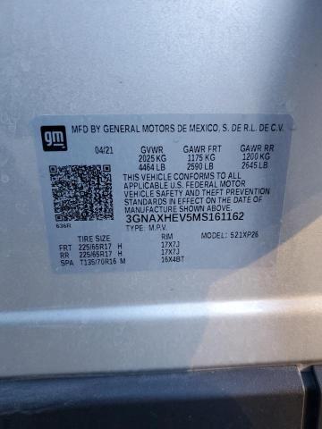 Photo 13 VIN: 3GNAXHEV5MS161162 - CHEVROLET EQUINOX LS 