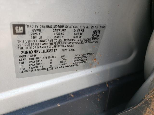 Photo 9 VIN: 3GNAXHEV6JL336217 - CHEVROLET EQUINOX LS 