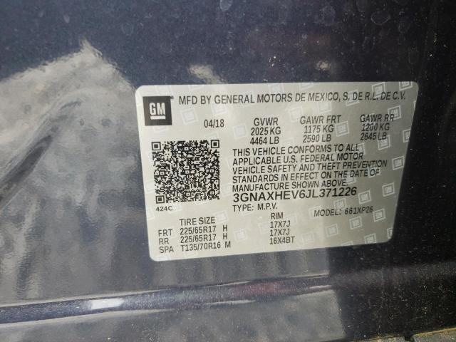 Photo 9 VIN: 3GNAXHEV6JL371226 - CHEVROLET EQUINOX LS 