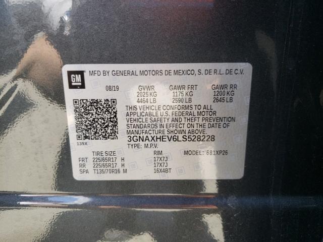 Photo 9 VIN: 3GNAXHEV6LS528228 - CHEVROLET EQUINOX LS 