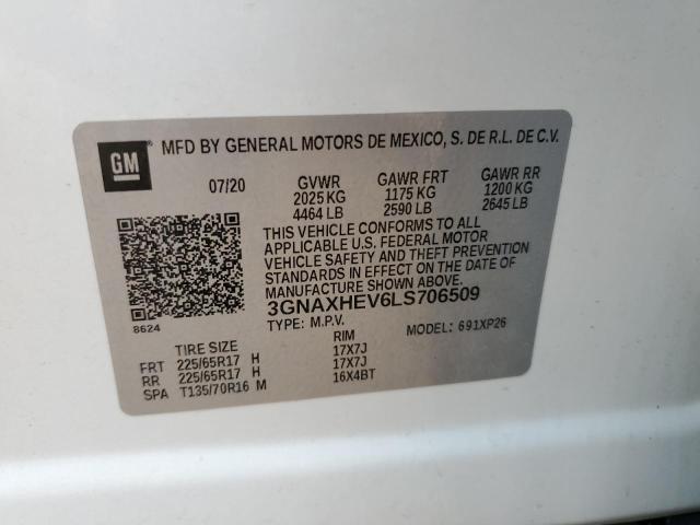 Photo 13 VIN: 3GNAXHEV6LS706509 - CHEVROLET EQUINOX LS 