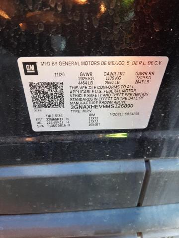 Photo 11 VIN: 3GNAXHEV6MS126890 - CHEVROLET EQUINOX LS 