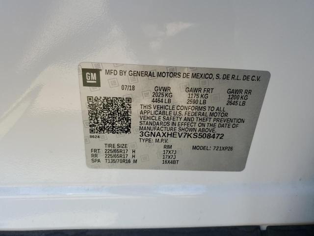 Photo 12 VIN: 3GNAXHEV7KS508472 - CHEVROLET EQUINOX LS 