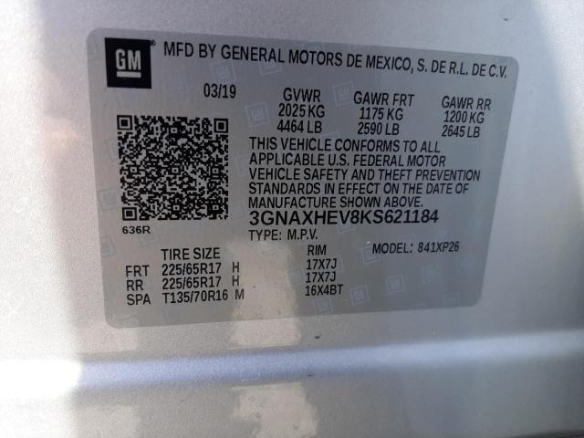 Photo 11 VIN: 3GNAXHEV8KS621184 - CHEVROLET EQUINOX 