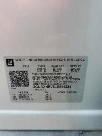 Photo 12 VIN: 3GNAXHEV8LS544334 - CHEVROLET EQUINOX LS 