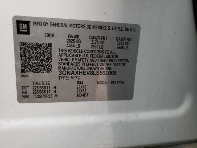 Photo 13 VIN: 3GNAXHEV8LS561005 - CHEVROLET EQUINOX LS 