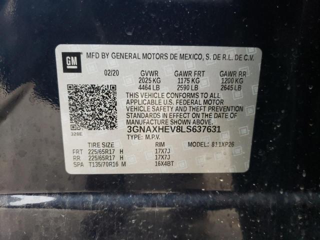 Photo 12 VIN: 3GNAXHEV8LS637631 - CHEVROLET EQUINOX LS 