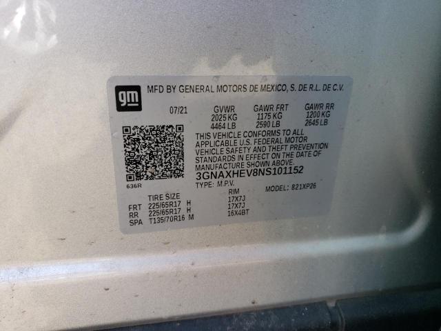 Photo 11 VIN: 3GNAXHEV8NS101152 - CHEVROLET EQUINOX LS 