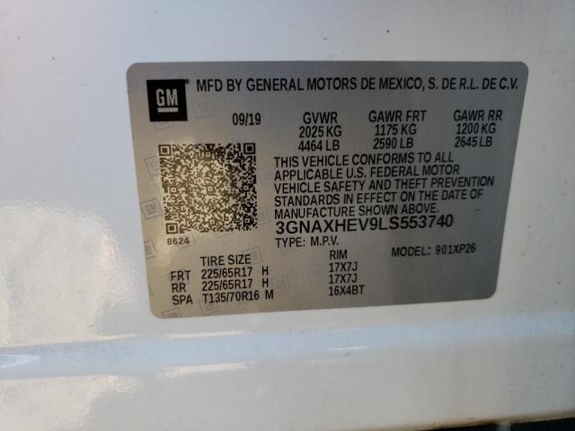 Photo 12 VIN: 3GNAXHEV9LS553740 - CHEVROLET EQUINOX LS 