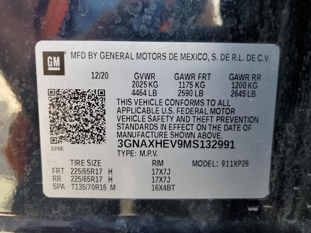 Photo 11 VIN: 3GNAXHEV9MS132991 - CHEVROLET EQUINOX LS 