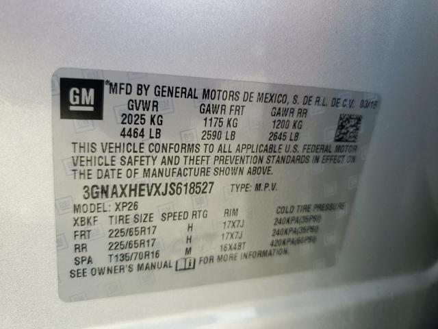 Photo 12 VIN: 3GNAXHEVXJS618527 - CHEVROLET EQUINOX 