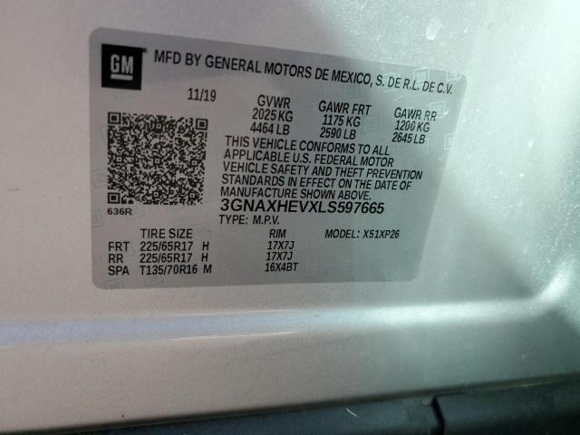 Photo 9 VIN: 3GNAXHEVXLS597665 - CHEVROLET EQUINOX LS 