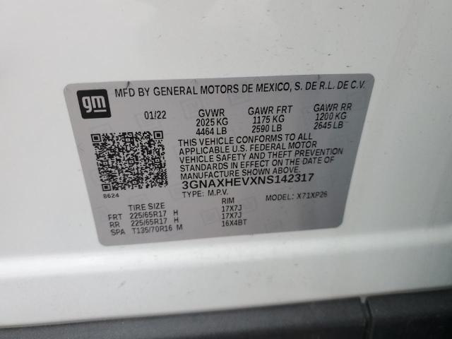 Photo 13 VIN: 3GNAXHEVXNS142317 - CHEVROLET EQUINOX 