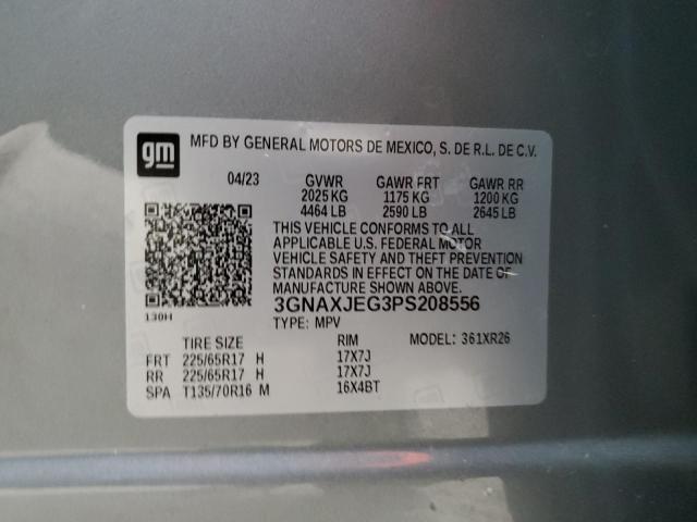 Photo 11 VIN: 3GNAXJEG3PS208556 - CHEVROLET EQUINOX LT 