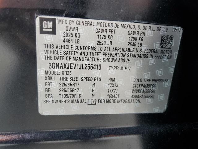 Photo 12 VIN: 3GNAXJEV1JL256413 - CHEVROLET EQUINOX LT 