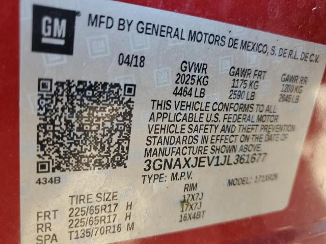 Photo 13 VIN: 3GNAXJEV1JL361677 - CHEVROLET EQUINOX LT 