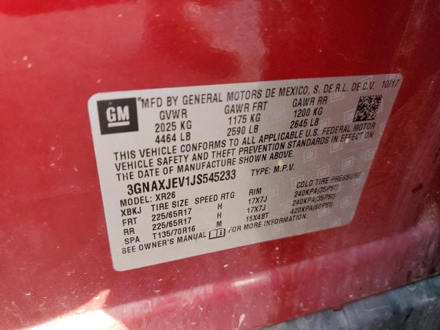 Photo 12 VIN: 3GNAXJEV1JS545233 - CHEVROLET EQUINOX LT 