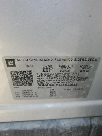 Photo 12 VIN: 3GNAXJEV1JS631612 - CHEVROLET EQUINOX 