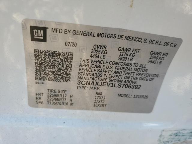 Photo 11 VIN: 3GNAXJEV1LS706392 - CHEVROLET EQUINOX 