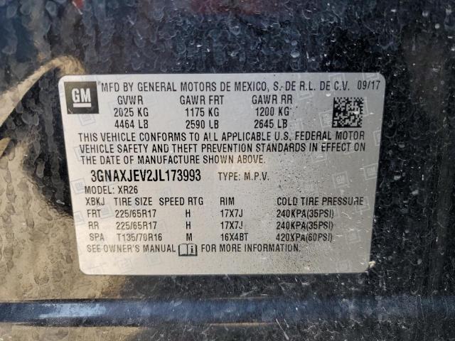 Photo 12 VIN: 3GNAXJEV2JL173993 - CHEVROLET EQUINOX LT 