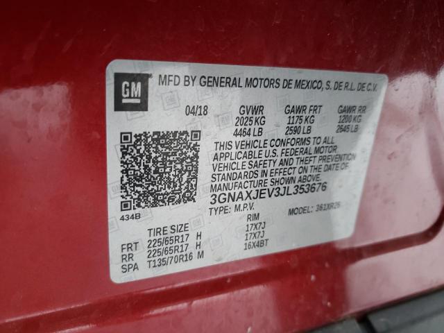 Photo 11 VIN: 3GNAXJEV3JL353676 - CHEVROLET EQUINOX 