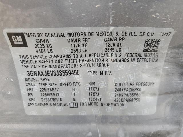 Photo 12 VIN: 3GNAXJEV3JS559456 - CHEVROLET EQUINOX 