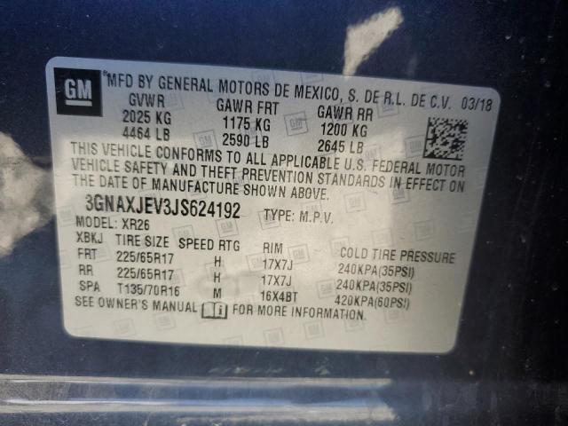 Photo 11 VIN: 3GNAXJEV3JS624192 - CHEVROLET EQUINOX 