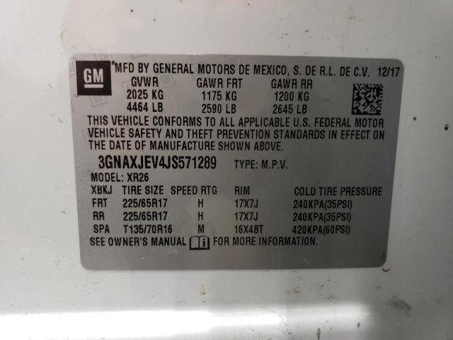 Photo 12 VIN: 3GNAXJEV4JS571289 - CHEVROLET EQUINOX 