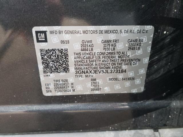 Photo 12 VIN: 3GNAXJEV5JL373184 - CHEVROLET EQUINOX LT 